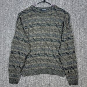 San Mateo Island Sportswear Sweater Mens Large Vintage 90s Grandpa Knit Pullover